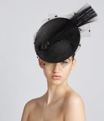 Load image into Gallery viewer, Vintage Black Egret Feather