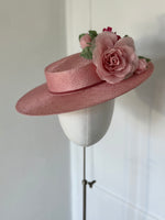 Load image into Gallery viewer, Petite Rose Boater
